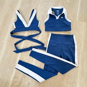 *SET* Three pieces, SOLID & STRIPED Mia workout set, XS